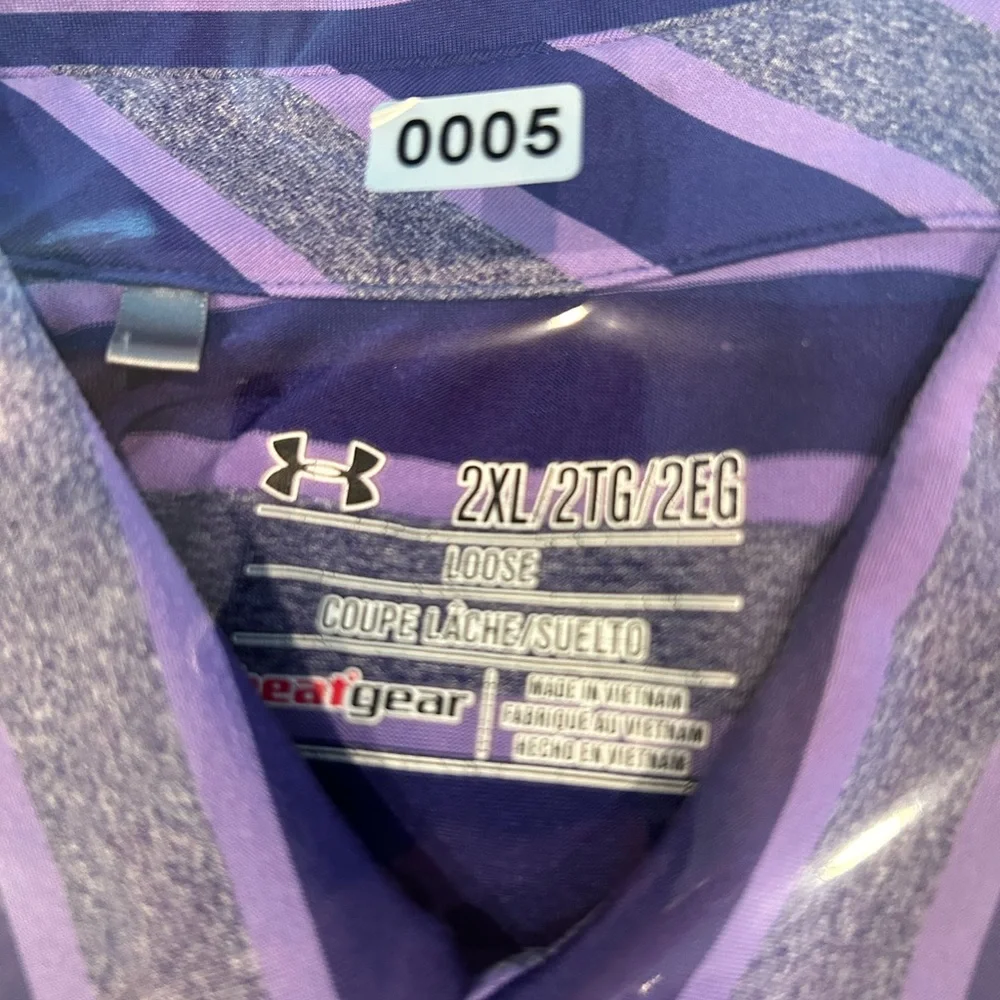 UNDER ARMOUR GOLF heat gear golf shirt xxl - Picture 5 of 6